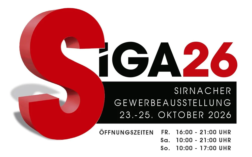 SIGA 2026 Sirnacher Gewerbeausstellung vom 23. bis 25. Oktober 2026
