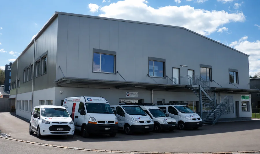 Werkstatt und Servicefahrzeuge von Quinter & von Ah in Gloten bei Sirnach